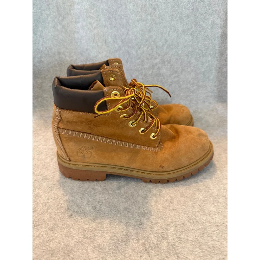 Timberland 6 Inch Premium Waterproof Boots Wheat Nubuck Primaloft Work Boots